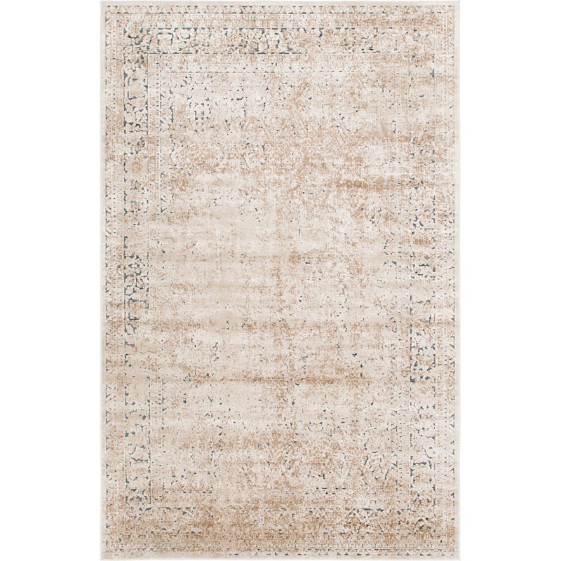 Parrado Ikat Indoor Rug, Rectangle 6' x 9'