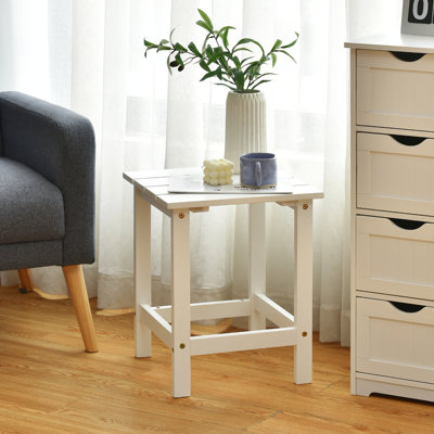 Costway Solid Wood End Table