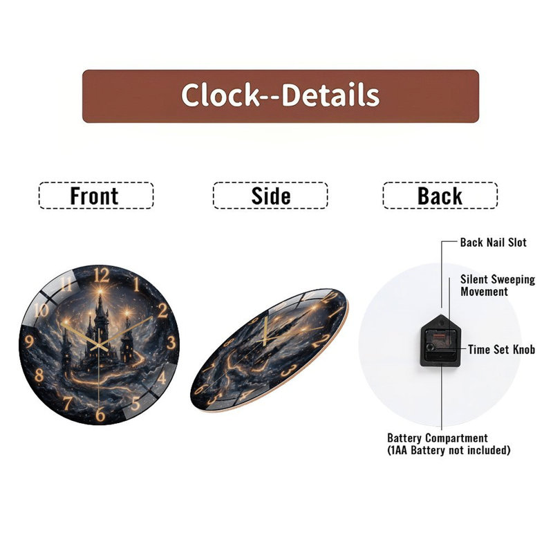 Horloge murale 12 po