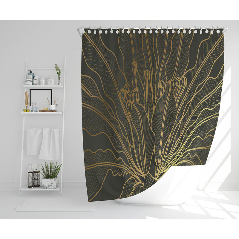 Elitka 13 Piece Polyester Shower Curtain Set