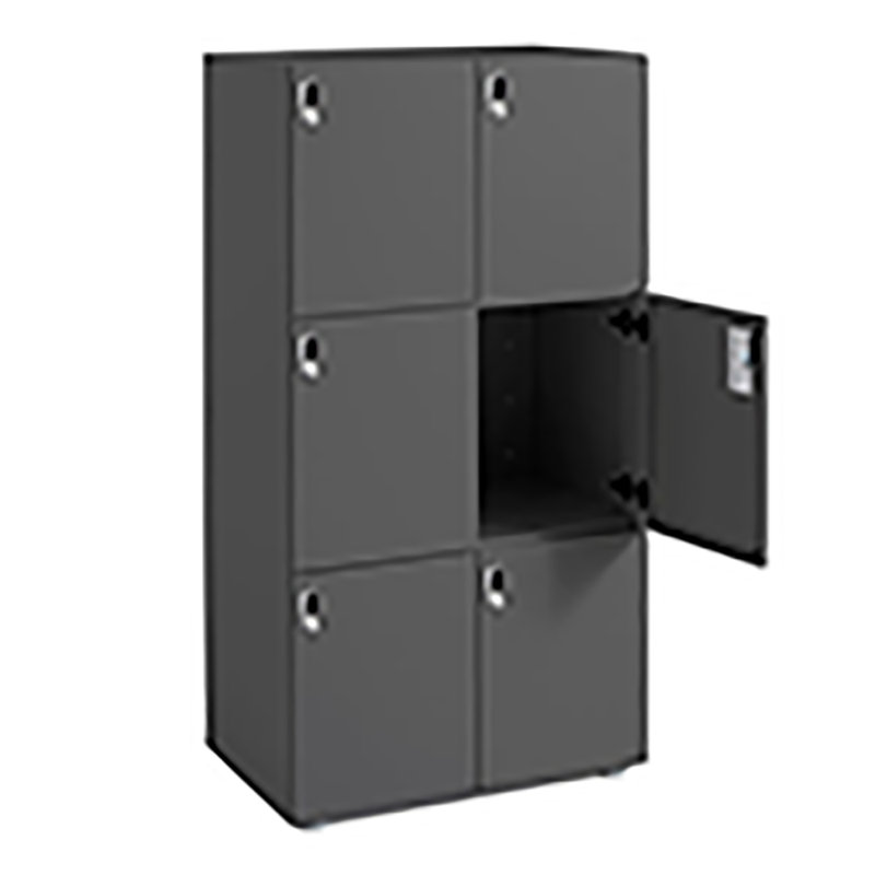 Casier 6 portes Stash, Gris