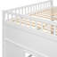 Lit mezzanine robuste et fonctionnel avec échelle, adapté à divers styles de décoration et idéal pour une utilisation à long terme-418838090-418838091