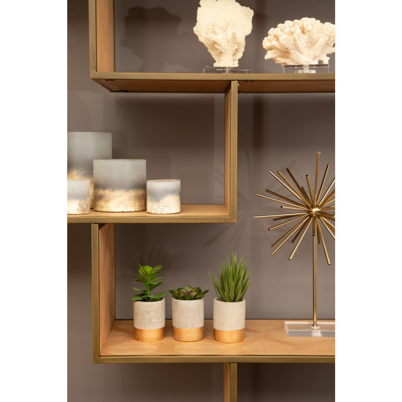 Gonsalve 200cm H x 110cm W Steel Standard Bookcase