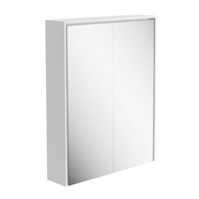 Wicker 550mm W 700mm H Surface Framed Medicine Cabinet Mirror 3 Fixed