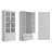 70''H Bookcase With Drawers And Glass-2132505299