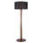 61" Walnut Floor Lamp with 19.7" Large Fabric Drum Shade, Solid Wood Standing Lamp for Living Room, Bedroom, Office & Corner, UL Listed, Bulb Not Included-1866984615