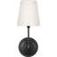 Vendome Single Sconce with White Glass-66560719