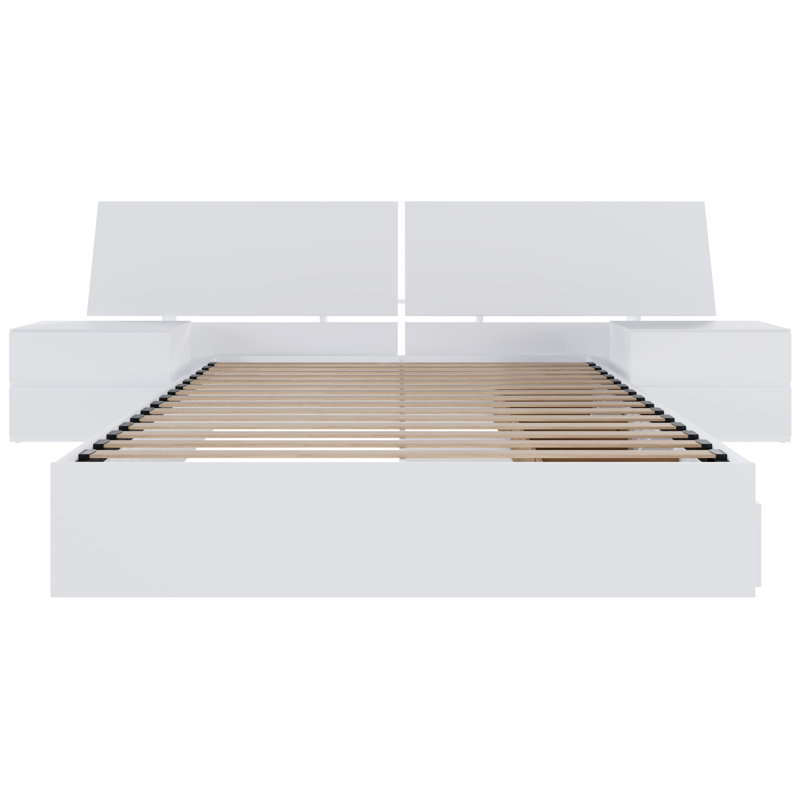 Royle 3-Piece Reversible Storage Bedroom Set, White