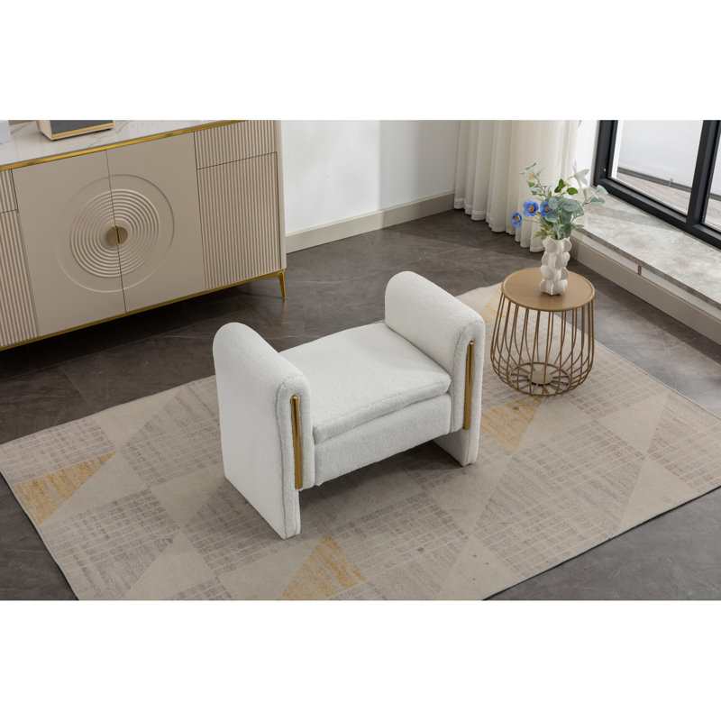 Banc de chambre sans fonction de rangement, banc de rangement, coussin amovible