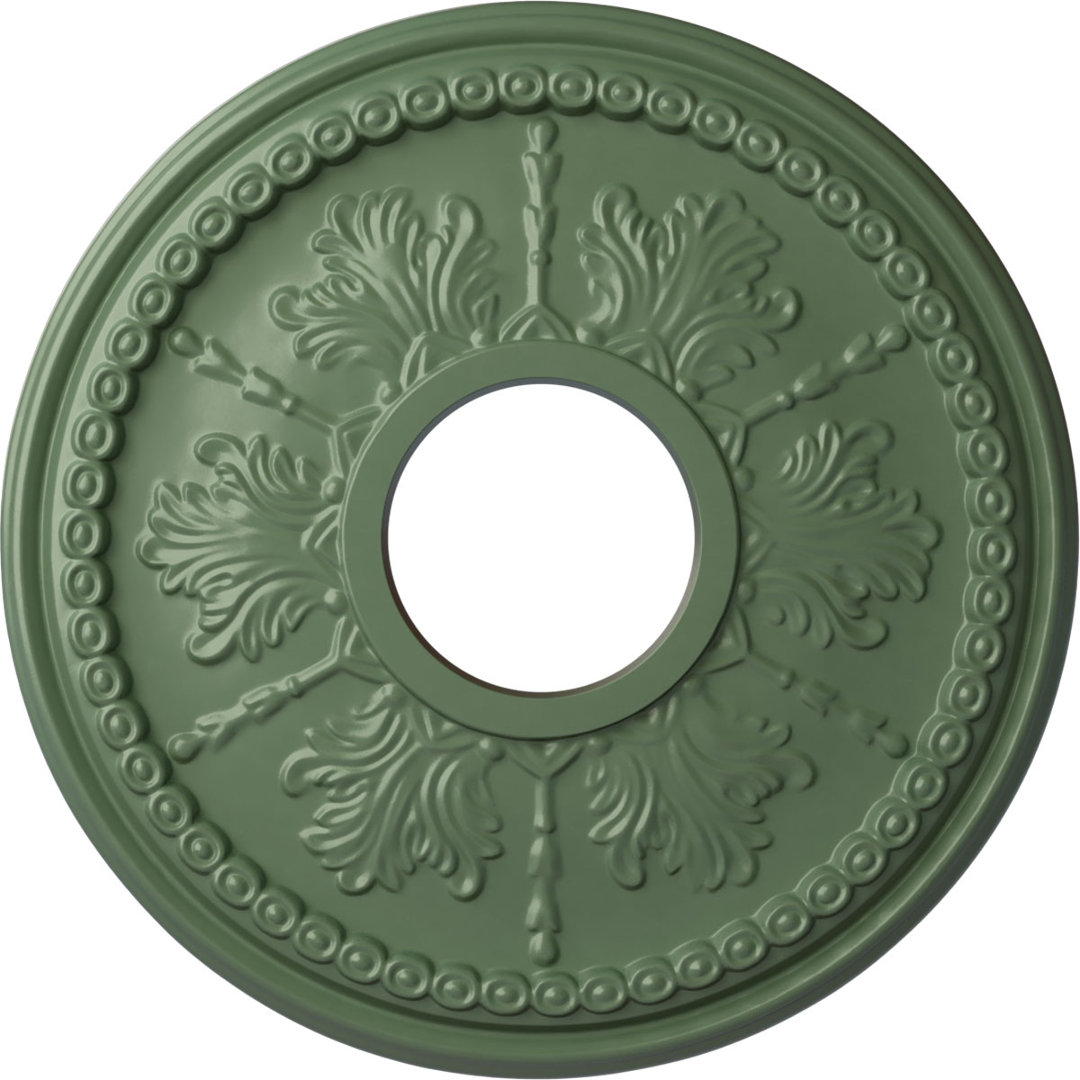 Tirana 13.875'' H x 13.875'' W x 1.25'' D Urethane Ceiling Medallion Ekena Millwork 