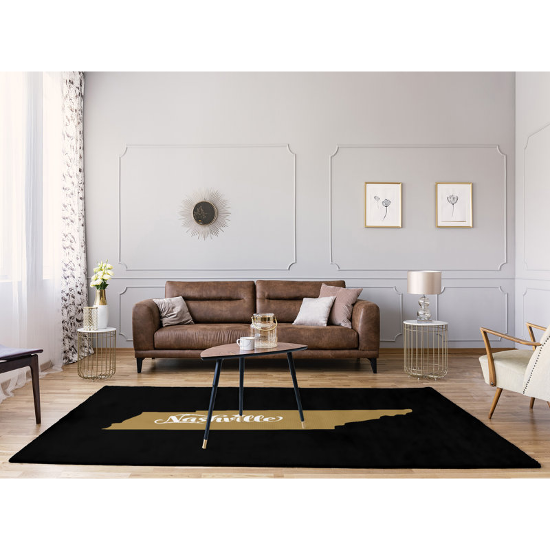 Tapis de l’de la nashville sports, Rectangle 8 pi x 10 pi