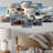 Organic Architectural Flow III - Futuristic Architecture Wall Art Print - 5 Panels