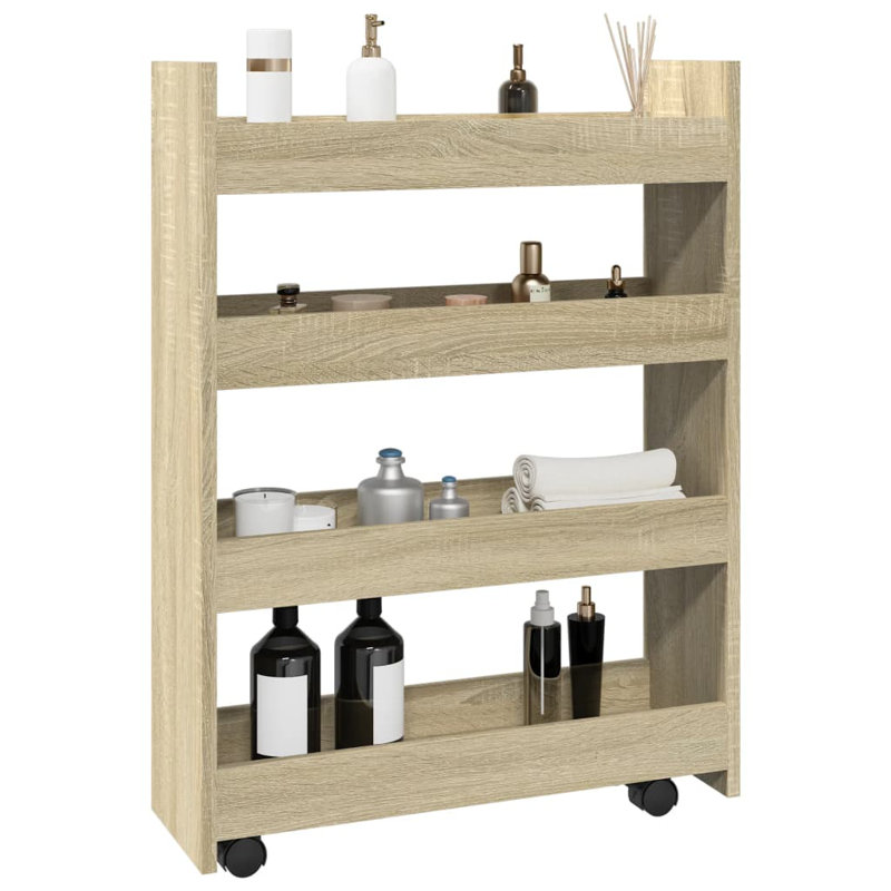 Wood Bar Cart, Sonoma Oak
