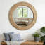Miroir mural rond tissé à la main, style rustique rustique, idéal pour le salon, la chambre à coucher et la salle de bain-1258895325
