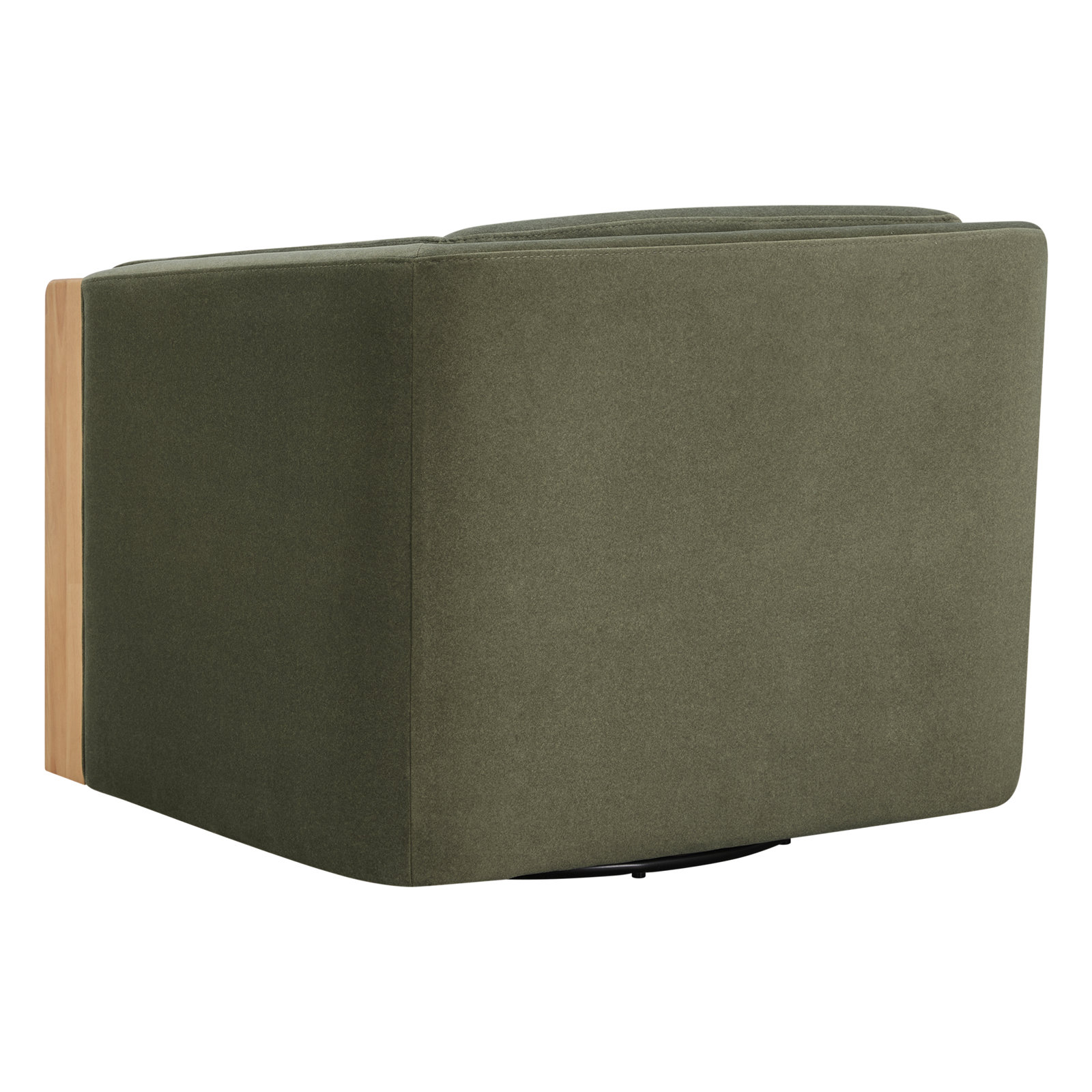 Audrey Swivel Accent Chair, Effie Linen Performance Weave