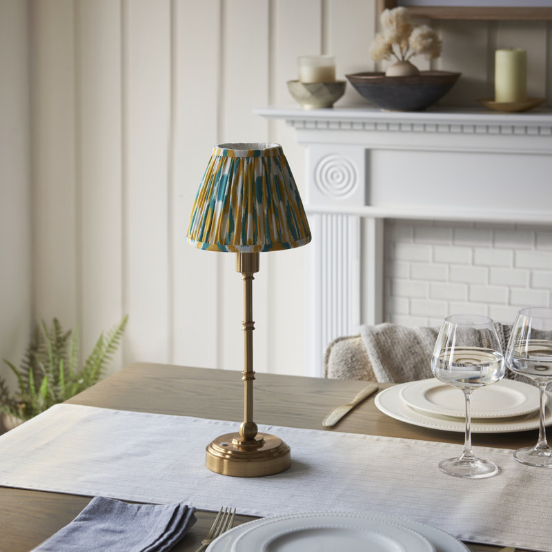 Burley Rechargeable Metal Table Lamp, Jade