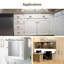 Brixwell BX4067881 Charnière d'armoire à fermeture automatique 3-3 / 4 po centre à centre, longueur 2-3 / 4 po, largeur 2-1 / 8 po, zinc, finition laiton poli