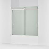 Levity 59.63" x 59.75" Bypass Bath Door with CleanCoat® Technology