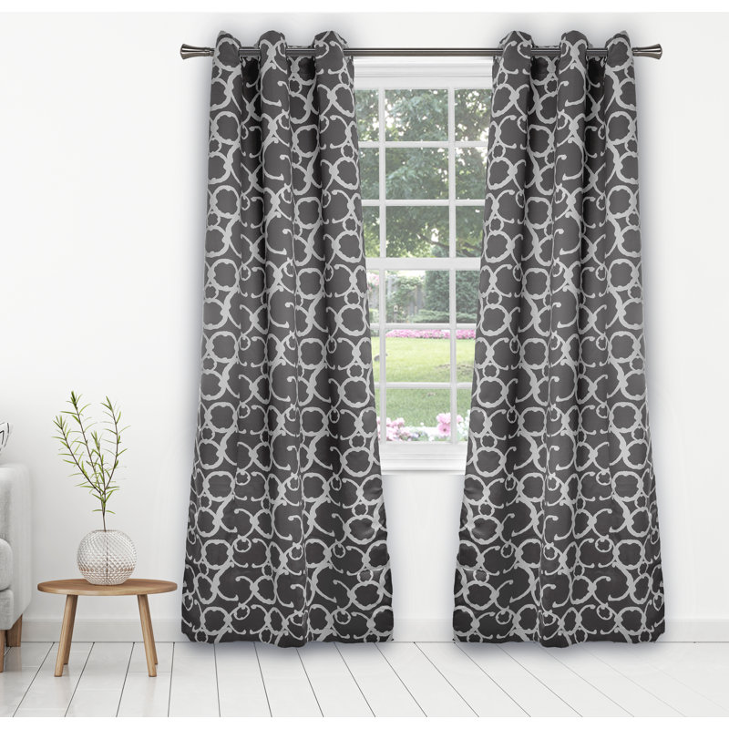 Paire de rideaux occultant avec œillets Stonehaven, Gris
