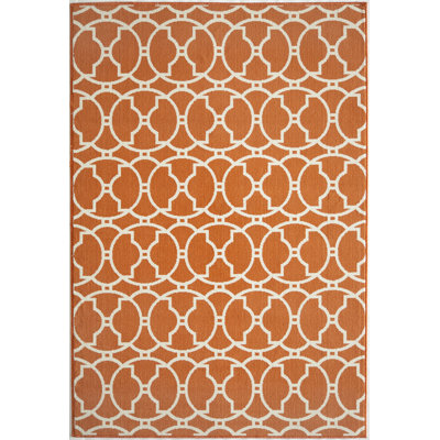 Tapis orange intérieur / extérieur Yepez