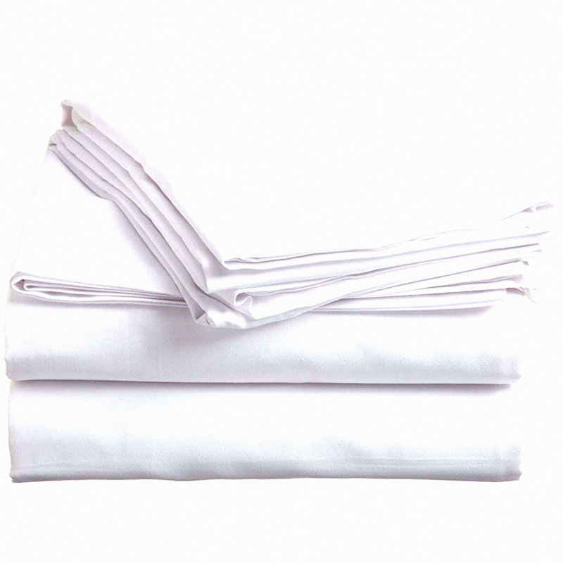Luxury Comfort Queen Cotton Sheet Set - 400 Thread Count, Hypoallergenic Bedding Collection with Deep Pocket, Extra Long Staple, Hotel Quality - White Solid, 4 Piece Set