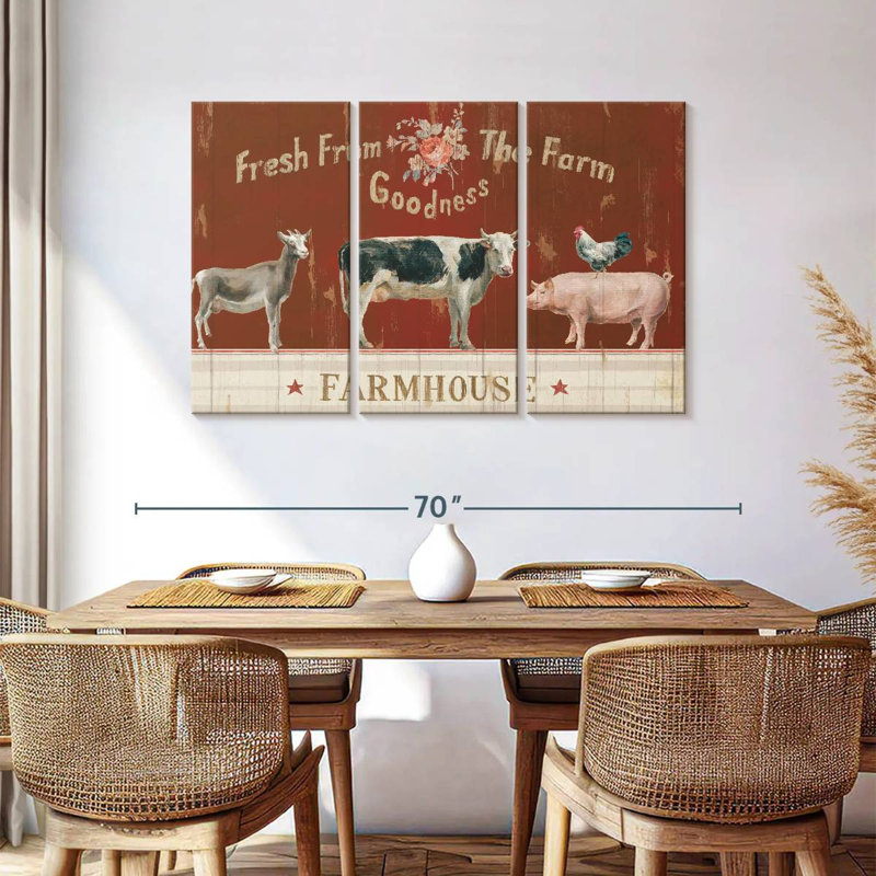 Kema Farm Patchwork II Wall Sign, 36" H x 57" W