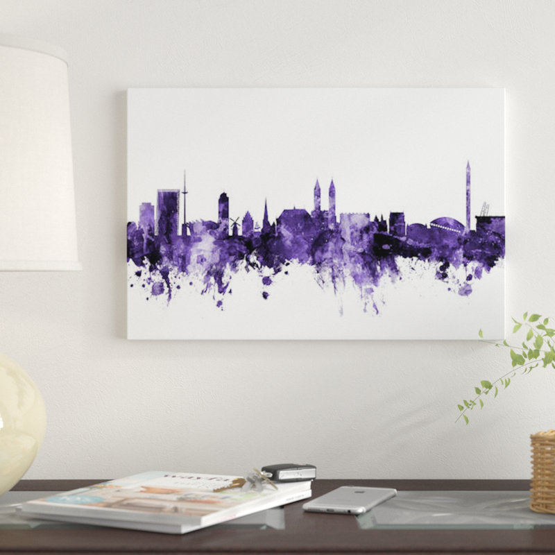 « bremen, germany horizon » par michael tompsett, impression sur toile tendue, 12 po x 18 po x 1,5 po, Toile tendue