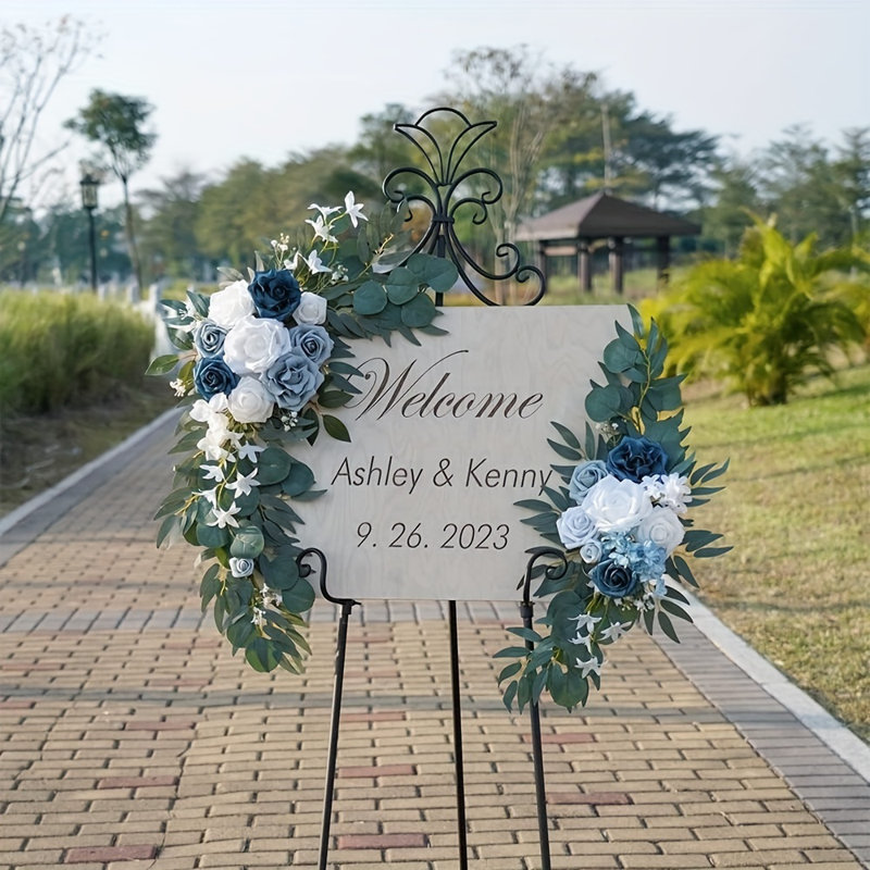 Paquet de 2 fleurs de voûte de mariage