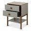 Gillian 2 - Drawer Solid Wood Nightstand