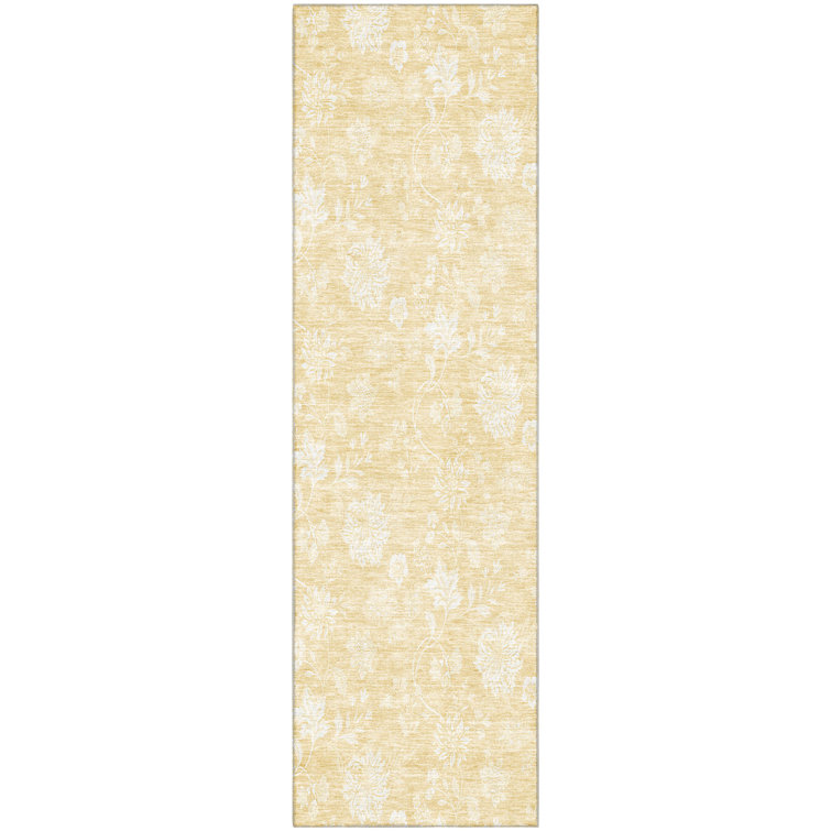 Premium Machine Washable Prisco Honey Rug