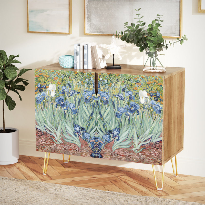 35'' Sideboard, Irises Green
