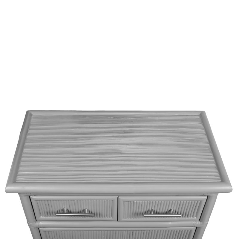 4 - Drawer Nightstand, Light Gray
