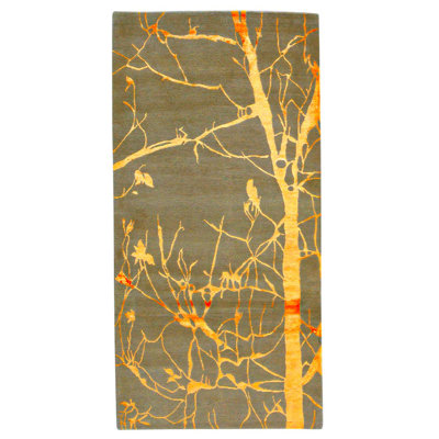 Wool Floral Indoor Rug