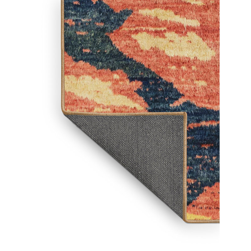 Abstract Indoor Rug, Rectangle 7' x 9'