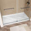72'' W x 36'' D Alcove Acrylic Shower Base White Single Threshold Rectangular Shower Tray with Drain Cover-104430626