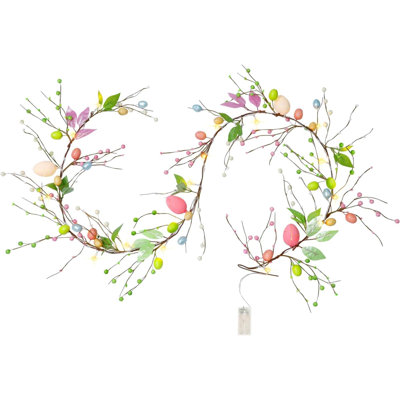 8.6'' in. Lighted Faux Garland