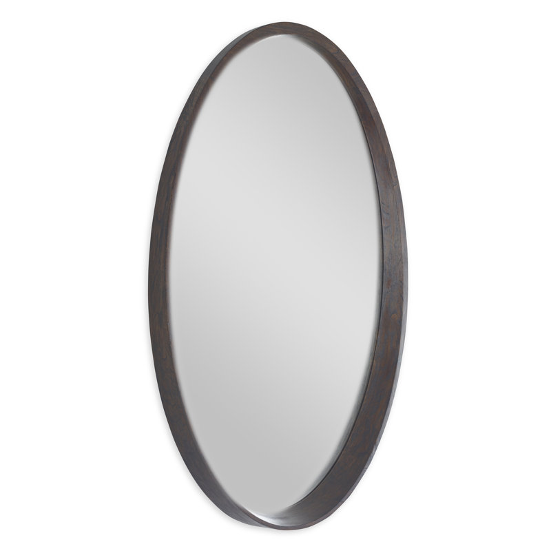 Flat Wall Mirror, Walnut