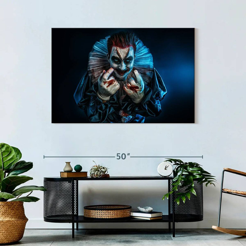 Devil Clown, 30" H x 45" W