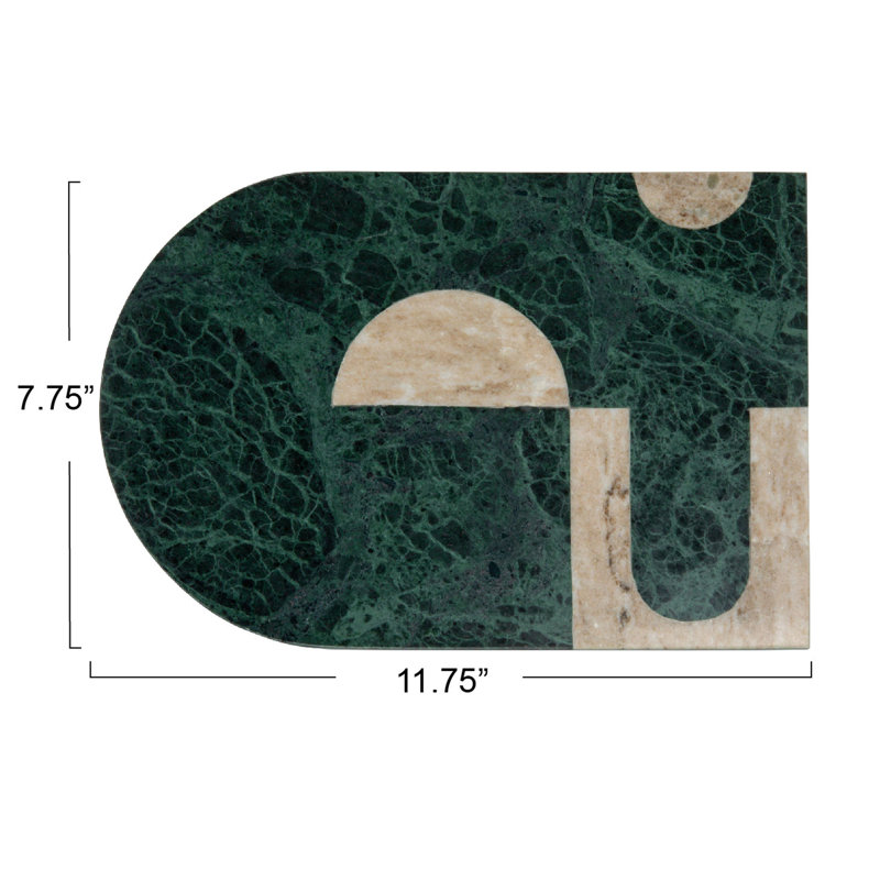 Compact Green Marble Cheese Slicer and Cutting Board