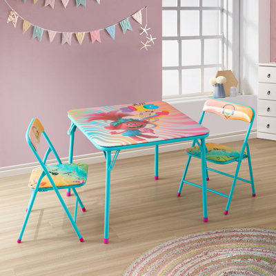 Trolls World Tour 3 Piece Table and Chair Set