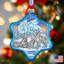 4'' Glass Holiday Shaped Ornament