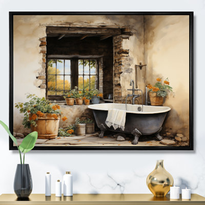 «Laundry Rustic Vibe I» - Art encadré
