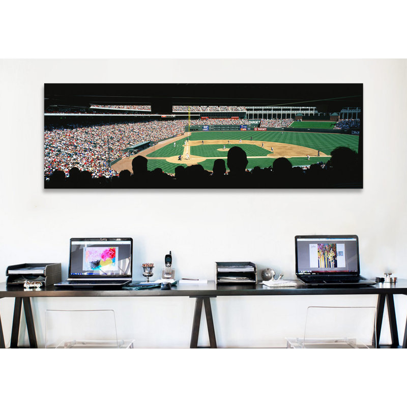 «The Ballpark In Arlington» par Panoramic Images - Reproduction giclée sur toile panoramique, H 16 po x l 48 po x P 1,5 po