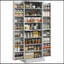 Armoire de cuisine de 65 pouces avec portes et tablettes, rangement moderne autoportant pour salle à manger, durable et élégant
