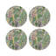 Sabi Jungle Beige Vegan Leather Round Coasters-1204487312