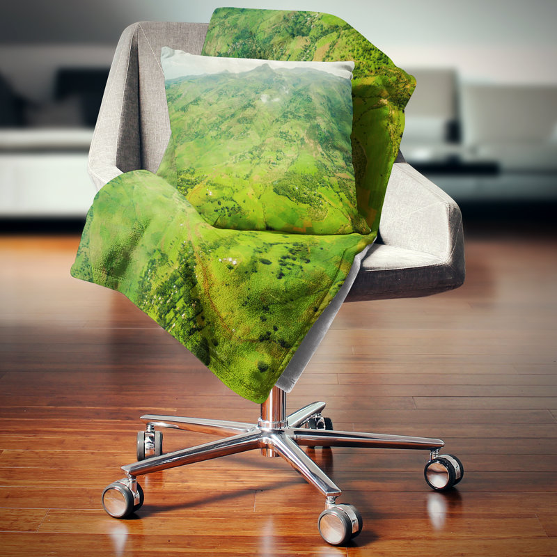 Coussin Highlands AUTOUR D'ADDIS ABABA, 16 po x 16 po, Coussin décoratif