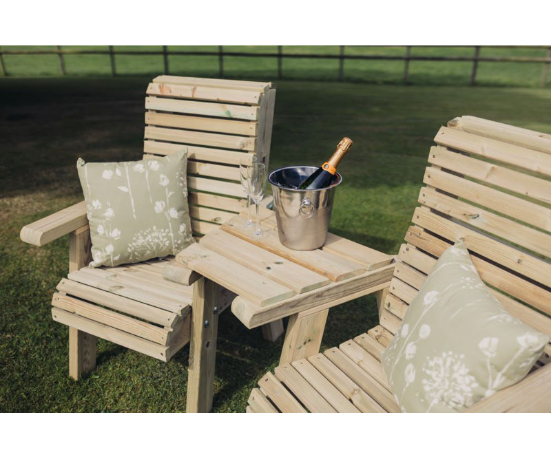 Trapezoidal 43.5cm L Outdoor Standing Height Table