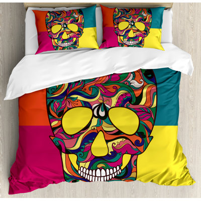 Sugar Skull Modern & Contemporary Duvet Cover