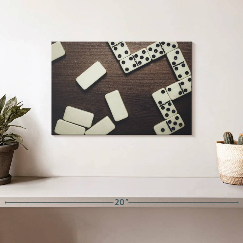Senne pièces de domino, H 8 po x l 12 po