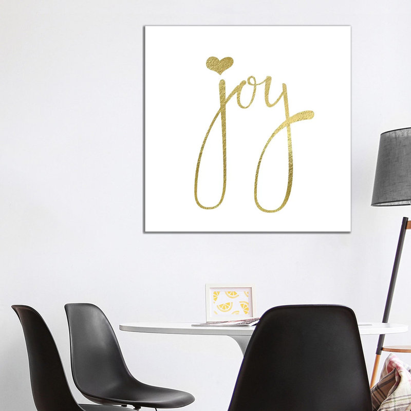 «Joy Heart» par Nikki Chu - impression, H 37 po x l 37 po x P 1,5 po, Toile tendue